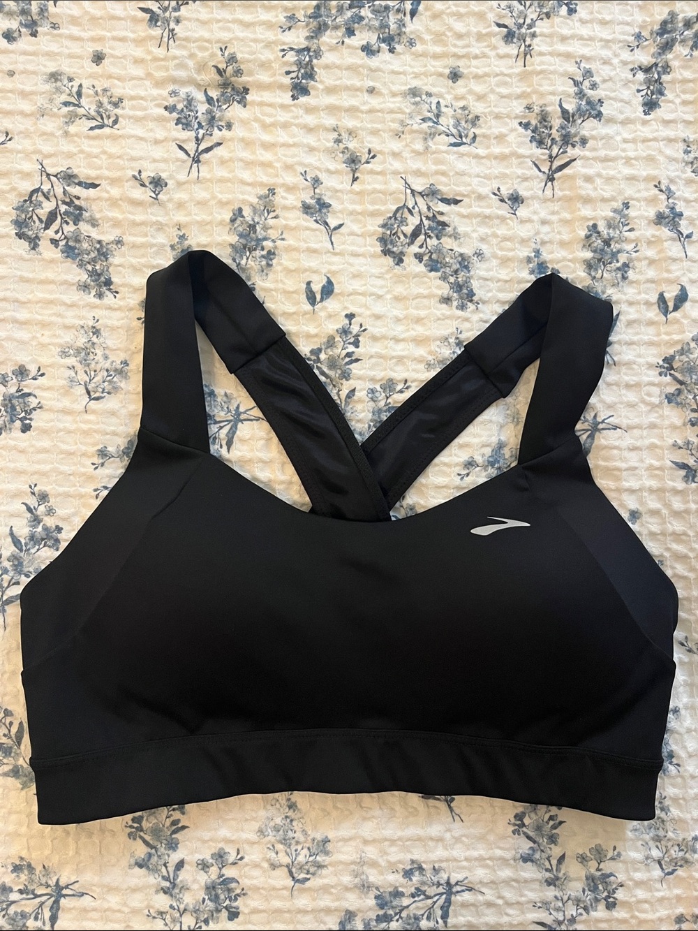 Brooks Black Cross-Back High Support Sports Bra